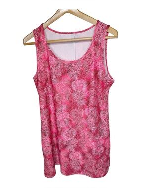 Nuu Muu Scoop Neck Dress Size XL Back Pocket Pink Paisley Sleeveless